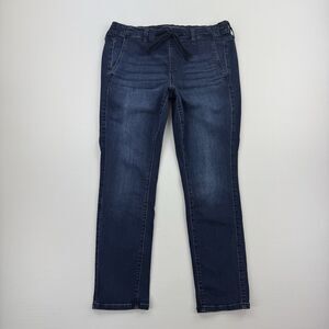 Torrid Feel The Fit Pull On Jeans Womens 0R / 12 Dark Wash Stretch